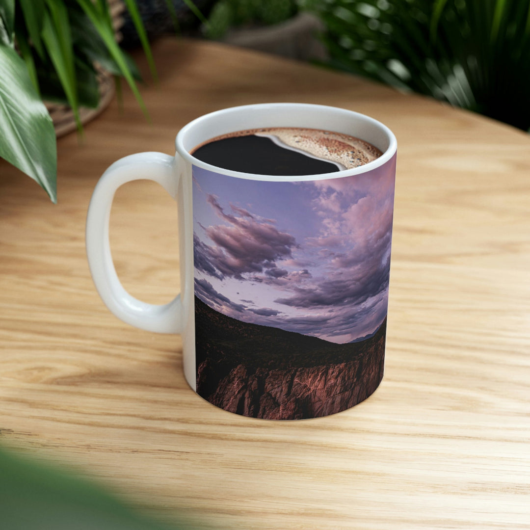 Painted Wall at Sunset Part 3 - Ceramic Mug 11oz - Visiting This World