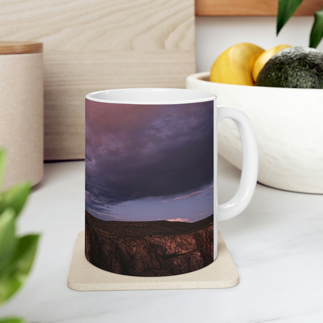 Painted Wall at Sunset Part 3 - Ceramic Mug 11oz - Visiting This World