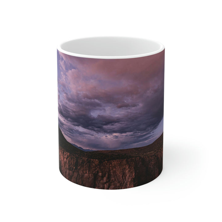 Painted Wall at Sunset Part 3 - Ceramic Mug 11oz - Visiting This World