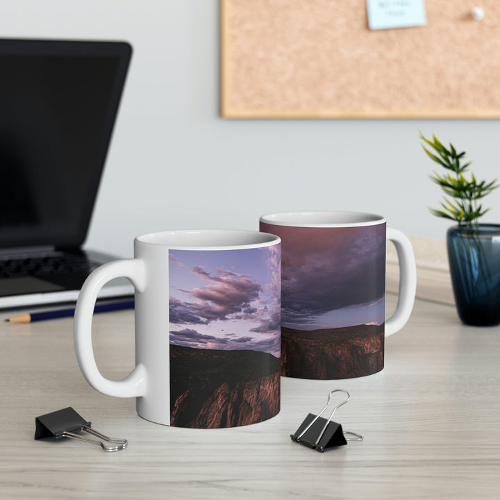 Painted Wall at Sunset Part 3 - Ceramic Mug 11oz - Visiting This World