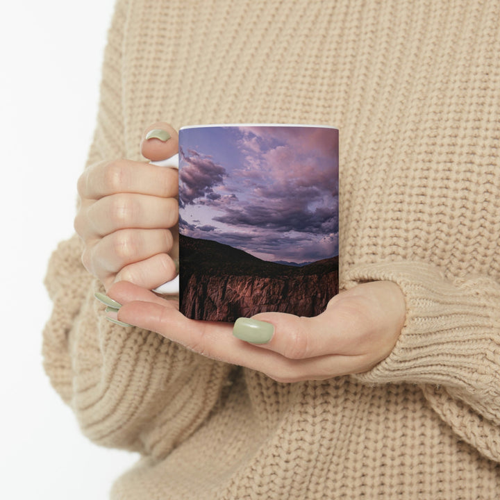 Painted Wall at Sunset Part 3 - Ceramic Mug 11oz - Visiting This World