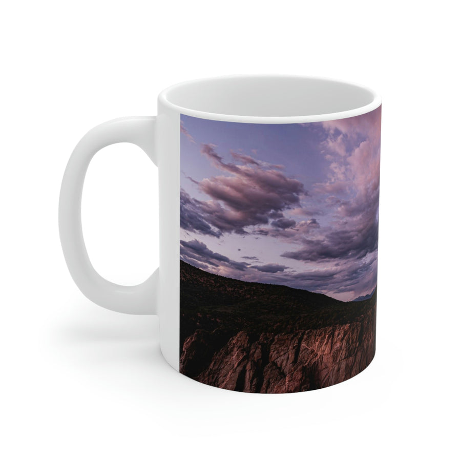 Painted Wall at Sunset Part 3 - Ceramic Mug 11oz - Visiting This World