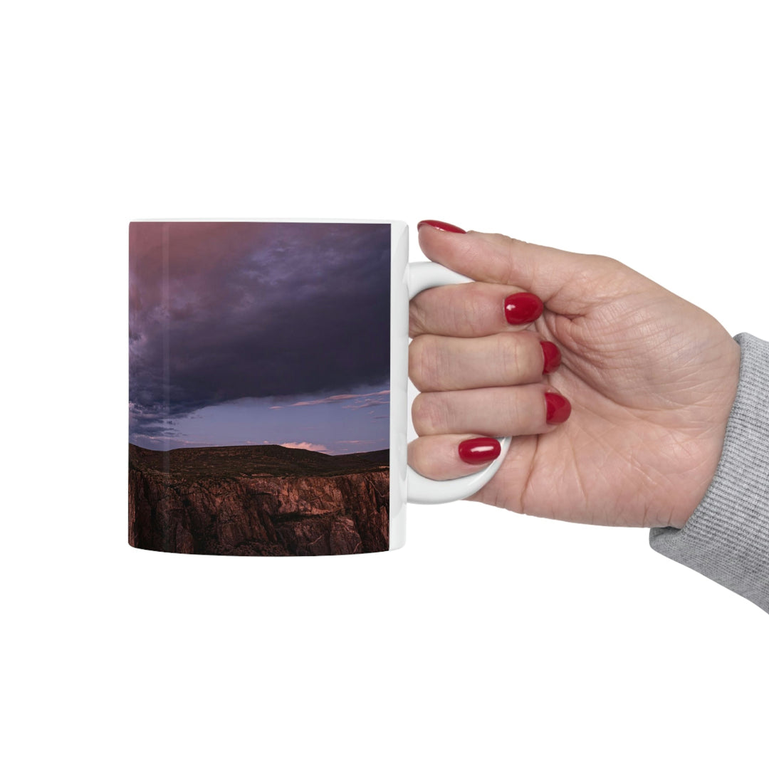 Painted Wall at Sunset Part 3 - Ceramic Mug 11oz - Visiting This World