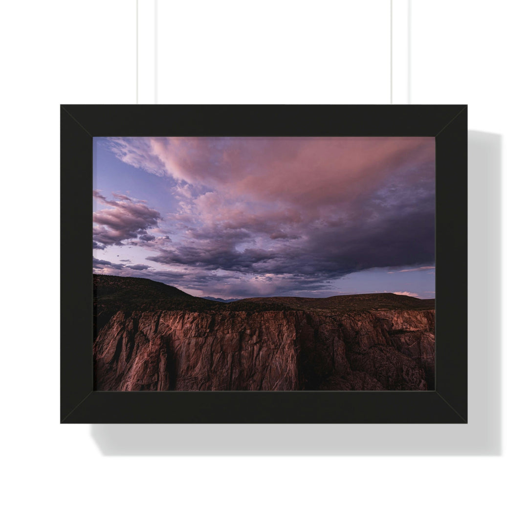 Painted Wall at Sunset Part 3 - Framed Print - Visiting This World