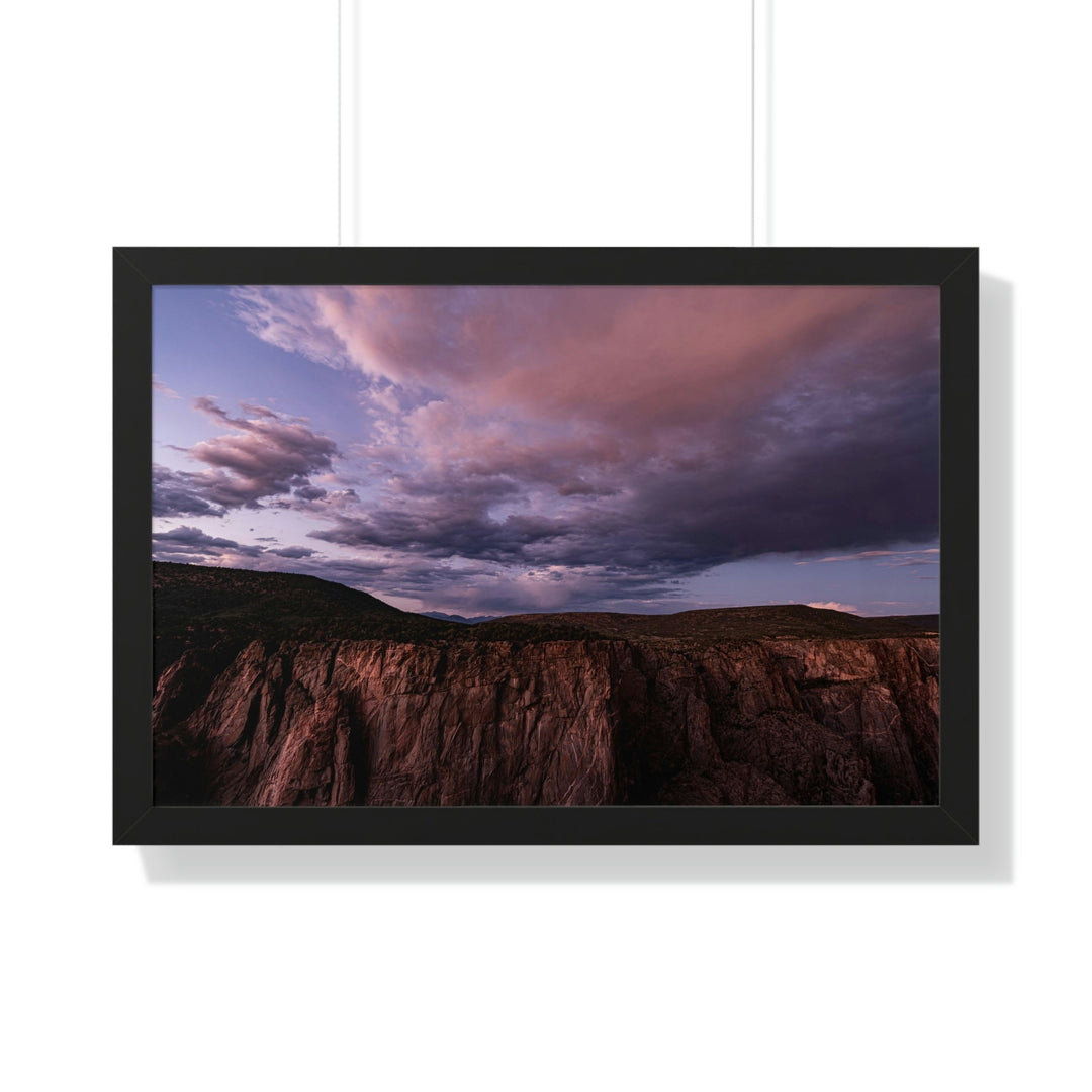 Painted Wall at Sunset Part 3 - Framed Print - Visiting This World