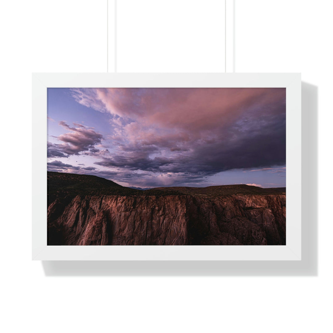 Painted Wall at Sunset Part 3 - Framed Print - Visiting This World