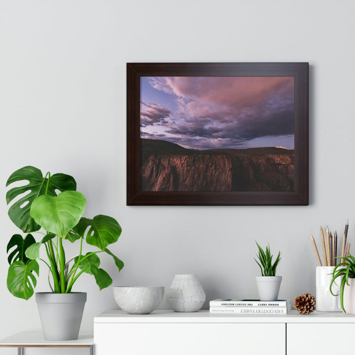 Painted Wall at Sunset Part 3 - Framed Print - Visiting This World