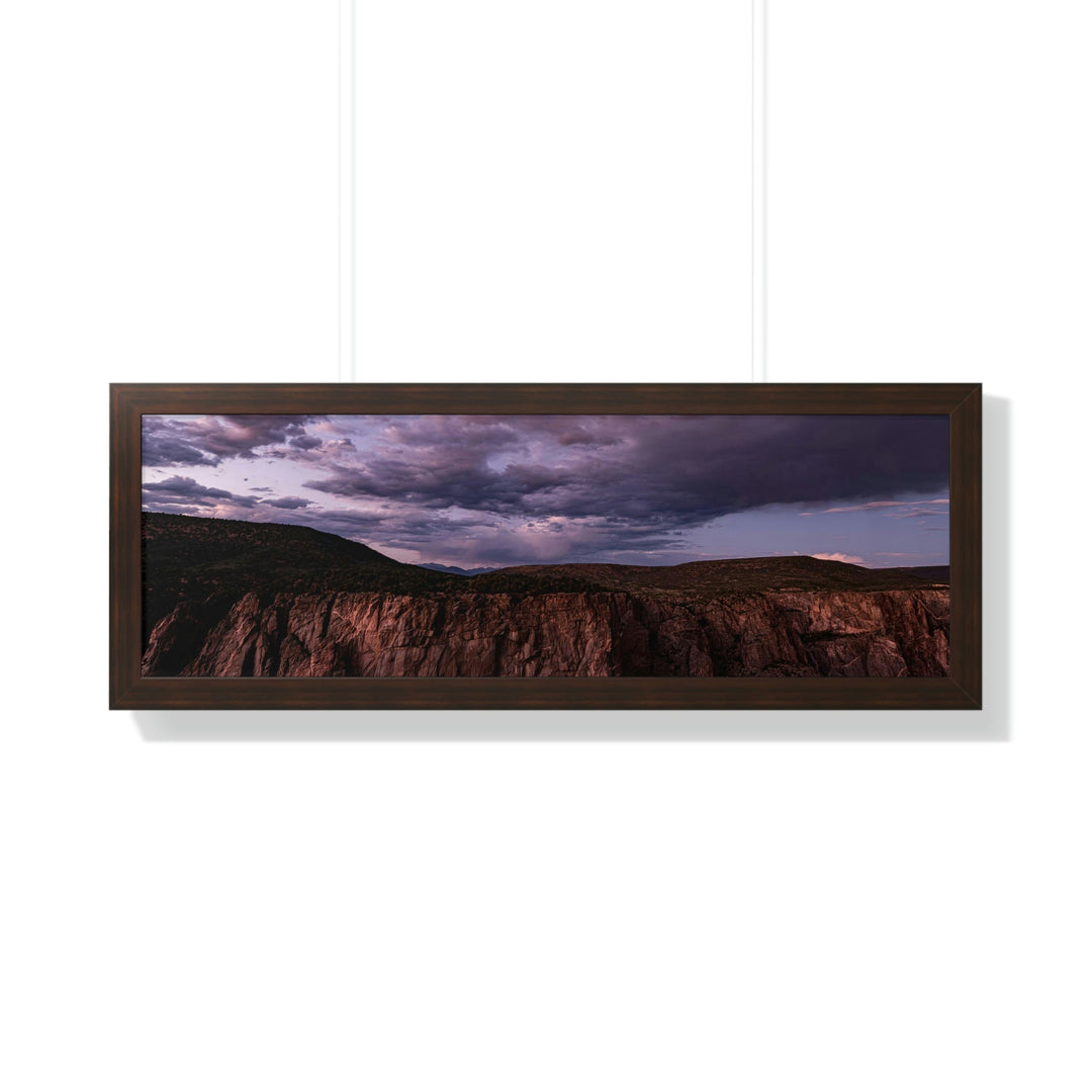 Painted Wall at Sunset Part 3 - Framed Print - Visiting This World