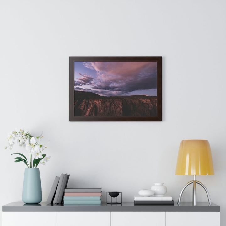 Painted Wall at Sunset Part 3 - Framed Print - Visiting This World