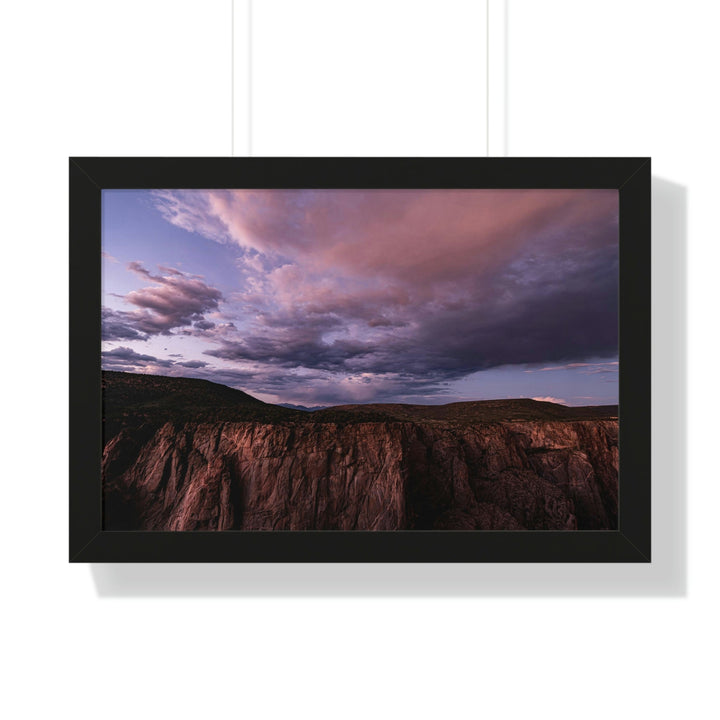 Painted Wall at Sunset Part 3 - Framed Print - Visiting This World