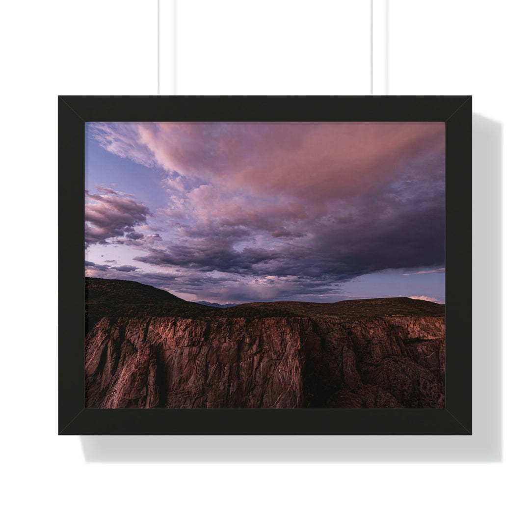 Painted Wall at Sunset Part 3 - Framed Print - Visiting This World