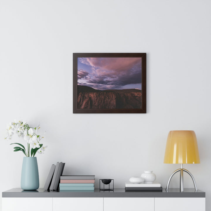 Painted Wall at Sunset Part 3 - Framed Print - Visiting This World