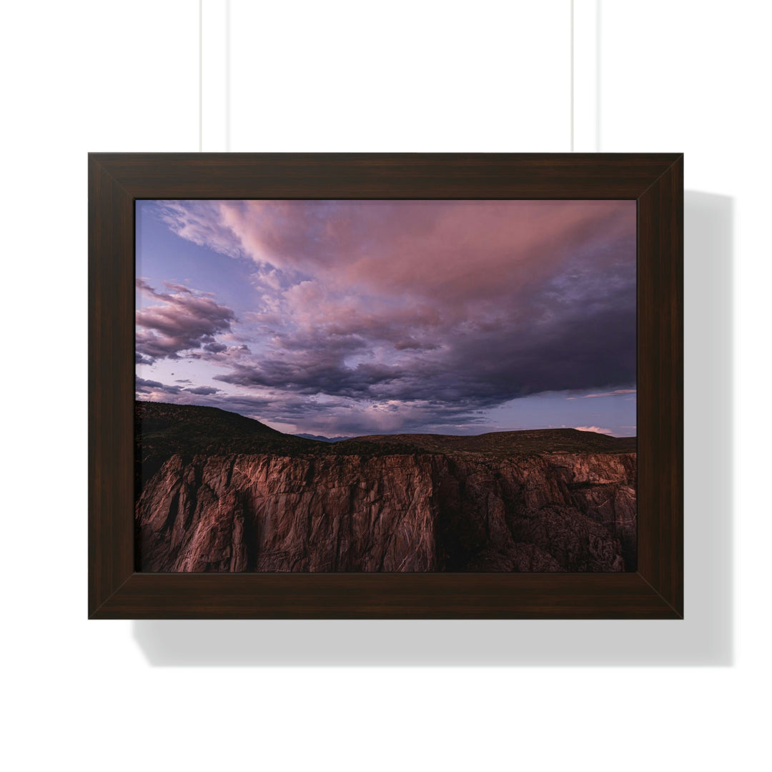 Painted Wall at Sunset Part 3 - Framed Print - Visiting This World