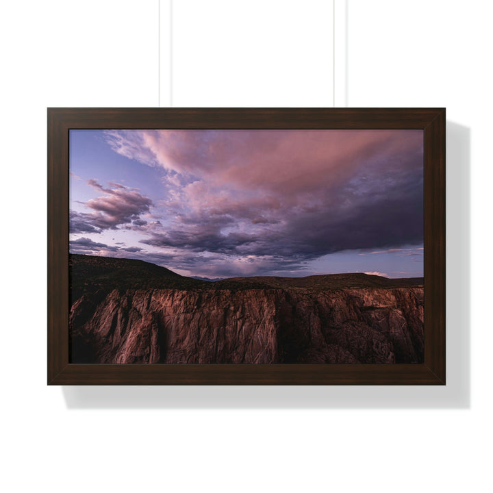 Painted Wall at Sunset Part 3 - Framed Print - Visiting This World