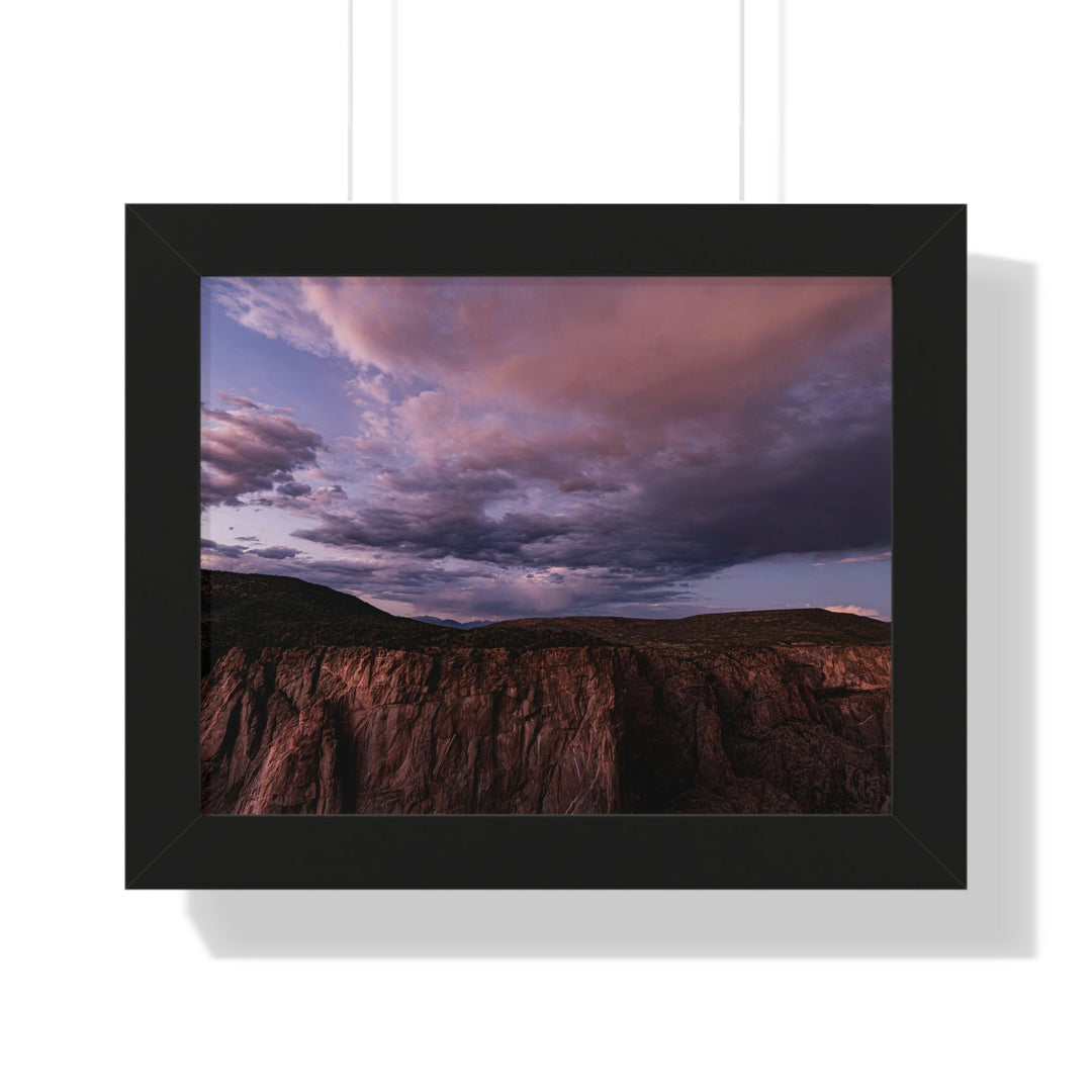 Painted Wall at Sunset Part 3 - Framed Print - Visiting This World