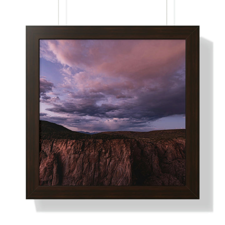 Painted Wall at Sunset Part 3 - Framed Print - Visiting This World