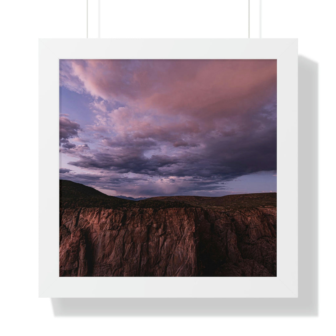 Painted Wall at Sunset Part 3 - Framed Print - Visiting This World