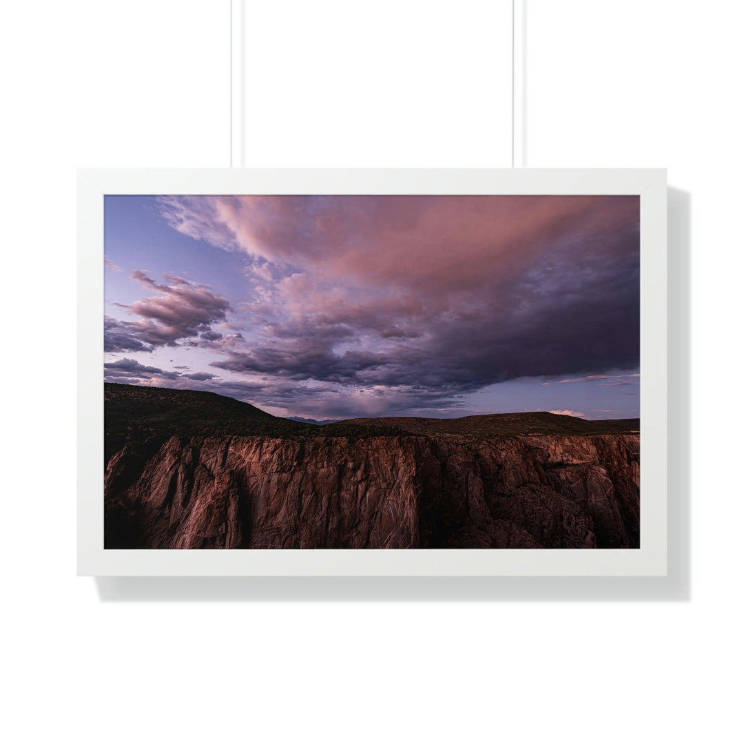 Painted Wall at Sunset Part 3 - Framed Print - Visiting This World