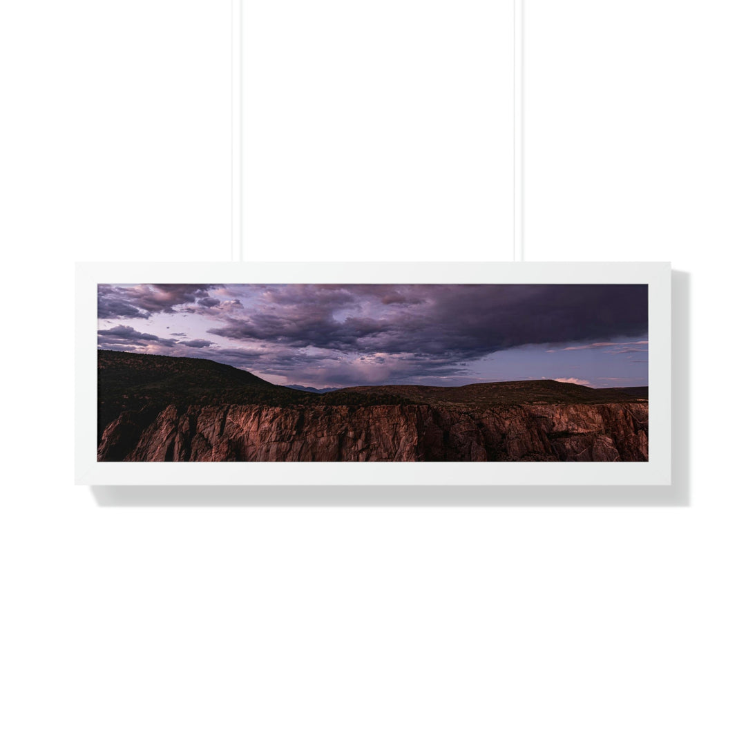 Painted Wall at Sunset Part 3 - Framed Print - Visiting This World