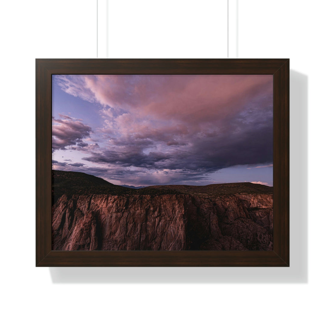 Painted Wall at Sunset Part 3 - Framed Print - Visiting This World