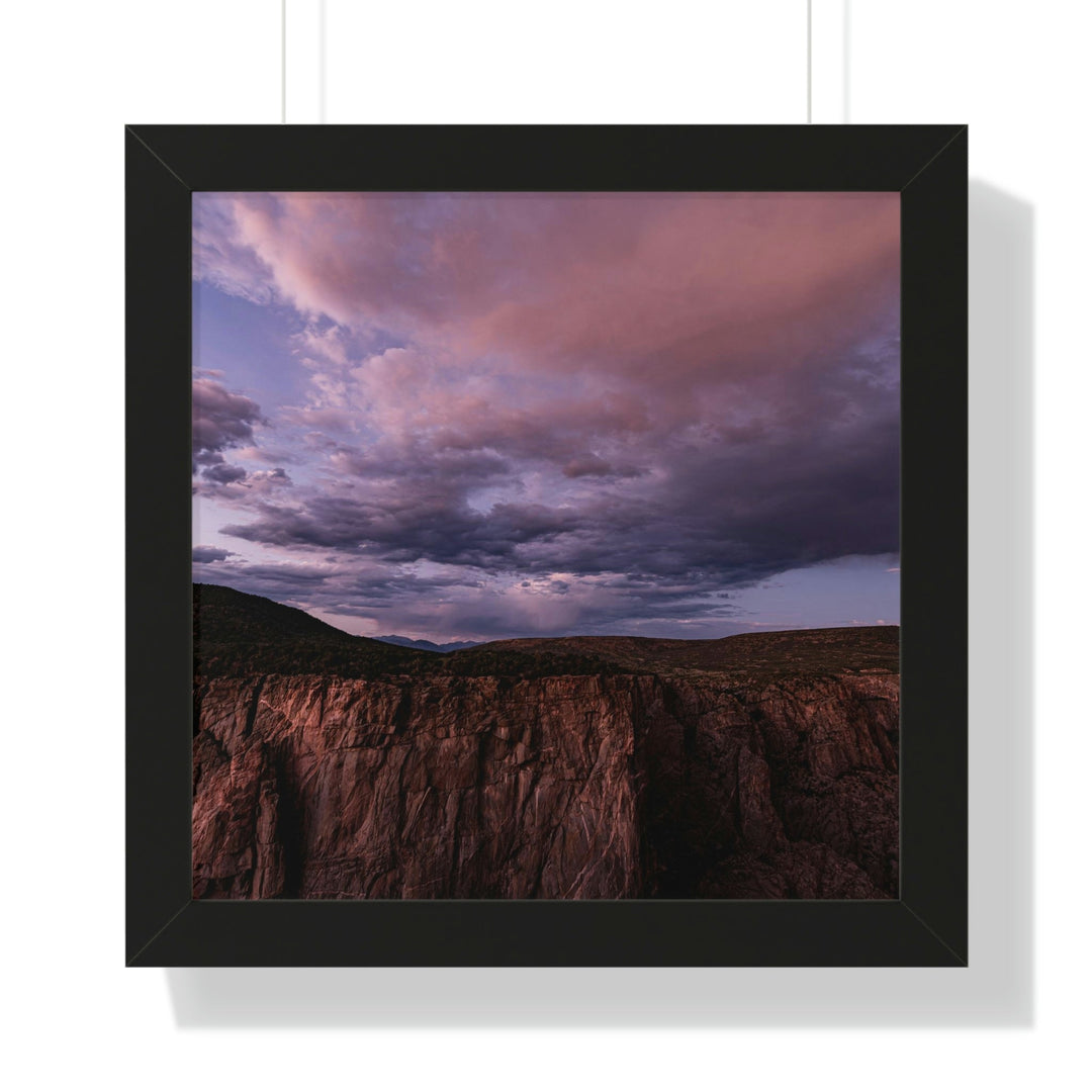 Painted Wall at Sunset Part 3 - Framed Print - Visiting This World