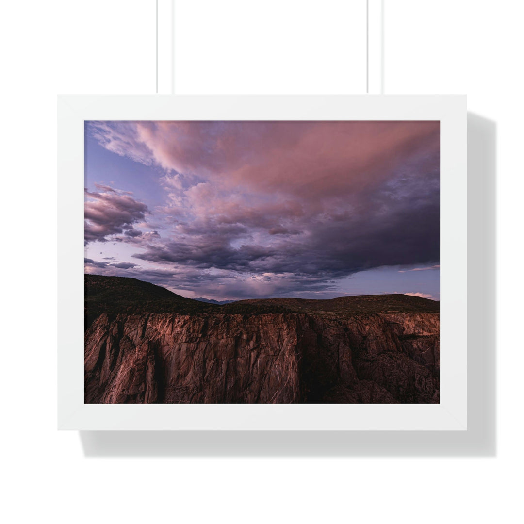 Painted Wall at Sunset Part 3 - Framed Print - Visiting This World