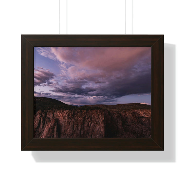 Painted Wall at Sunset Part 3 - Framed Print - Visiting This World