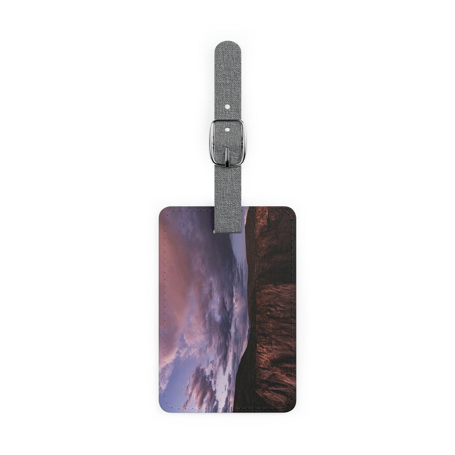 Painted Wall at Sunset Part 3 - Luggage Tag - Visiting This World