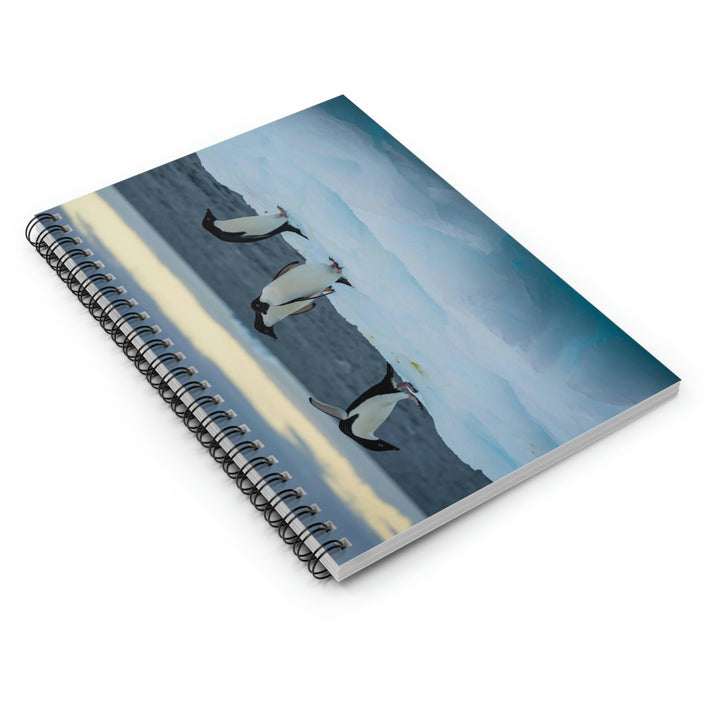 Penguin Dance - Spiral Ruled Line Notebook - Visiting This World