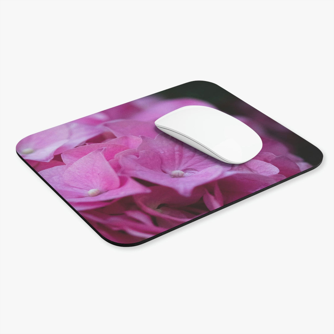 Pink Hydrangea Detail - Mouse Pad (Rectangle) - Visiting This World