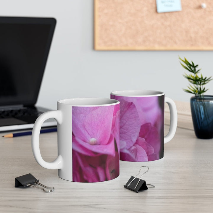 Pink Hydrangea Detail - Mug 11oz - Visiting This World