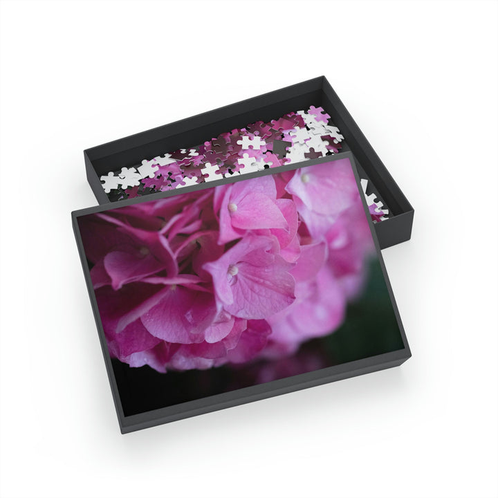 Pink Hydrangea Detail - Nature Puzzle (96, 252, 500, 1000-Piece) - Visiting This World