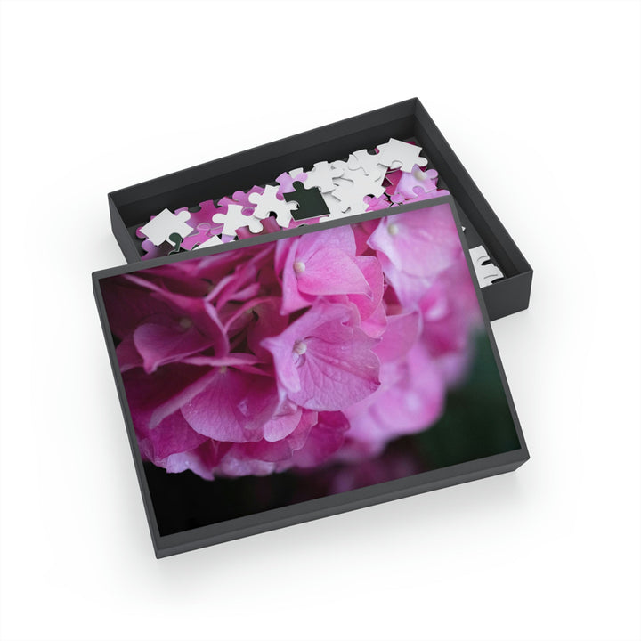 Pink Hydrangea Detail - Nature Puzzle (96, 252, 500, 1000-Piece) - Visiting This World