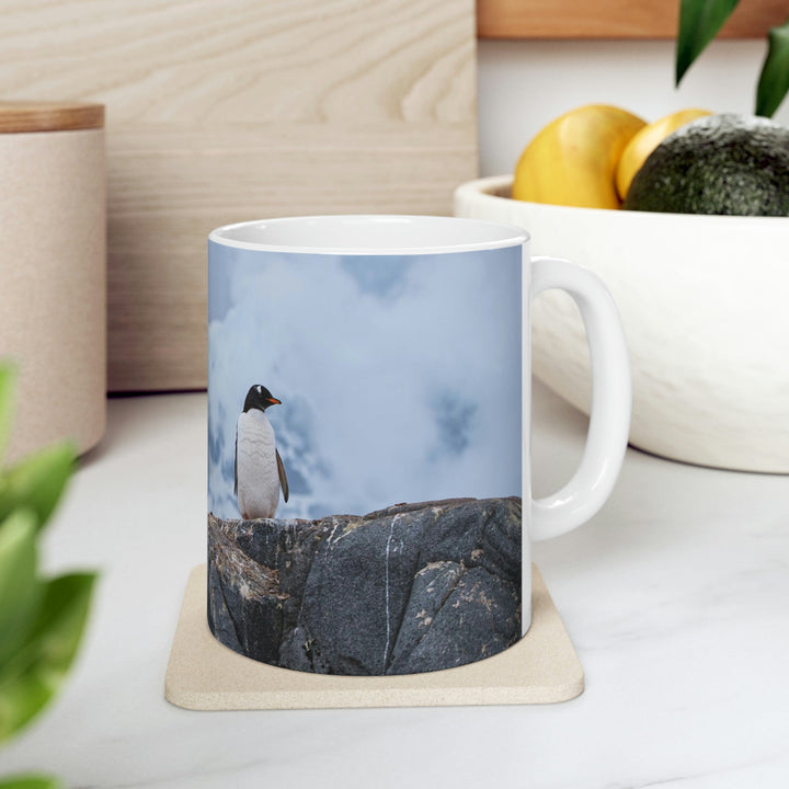 Poised Penguin - Ceramic Mug 11oz - Visiting This World