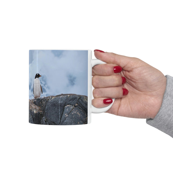 Poised Penguin - Ceramic Mug 11oz - Visiting This World