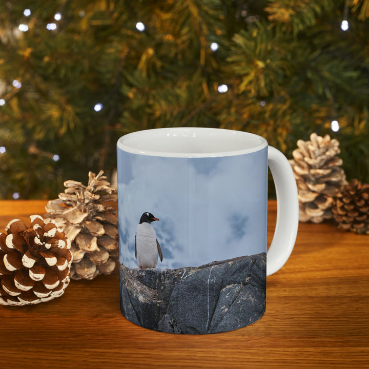 Poised Penguin - Ceramic Mug 11oz - Visiting This World