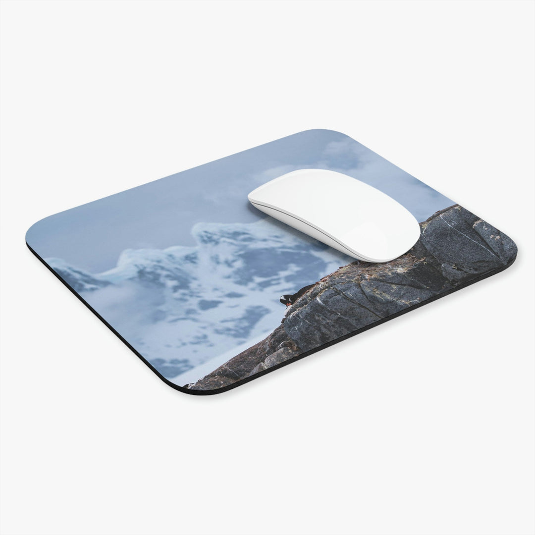 Poised Penguin - Mouse Pad (Rectangle) - Visiting This World