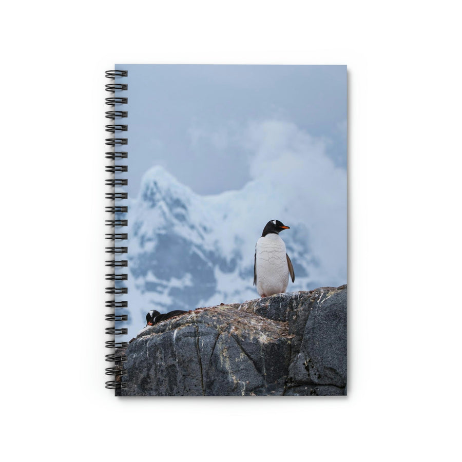 Poised Penguin - Spiral Ruled Line Notebook - Visiting This World