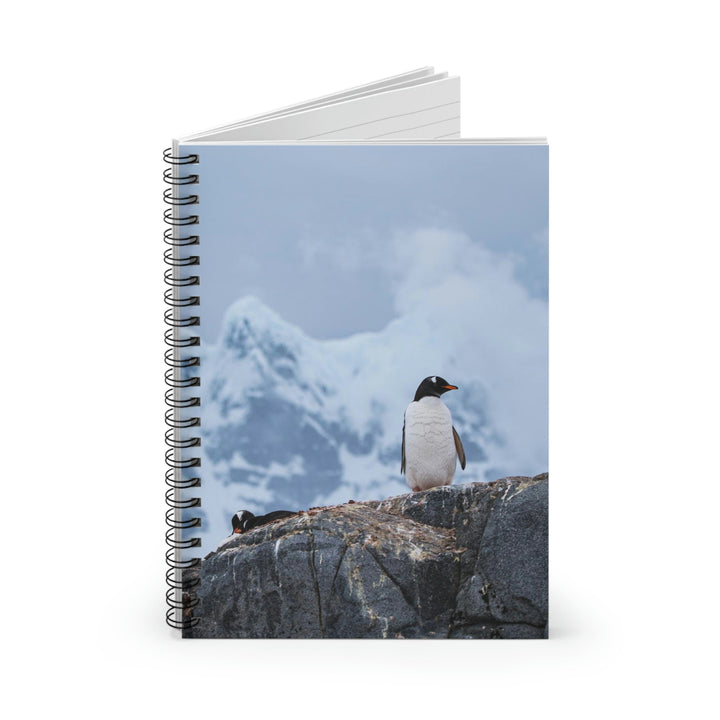 Poised Penguin - Spiral Ruled Line Notebook - Visiting This World