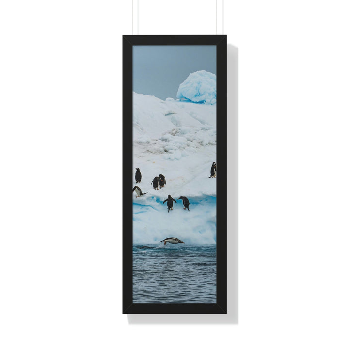 Porpoising Penguin - Framed Print - Visiting This World