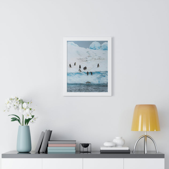 Porpoising Penguin - Framed Print - Visiting This World