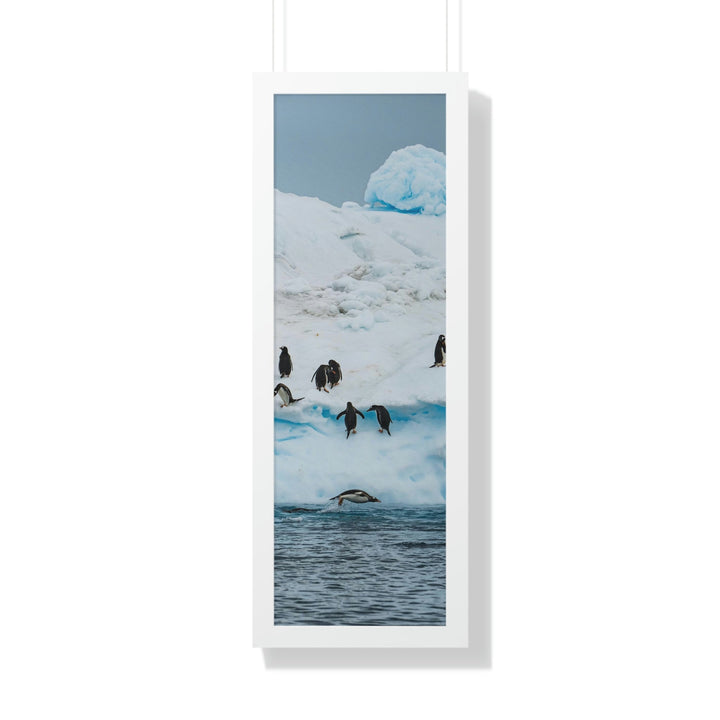 Porpoising Penguin - Framed Print - Visiting This World