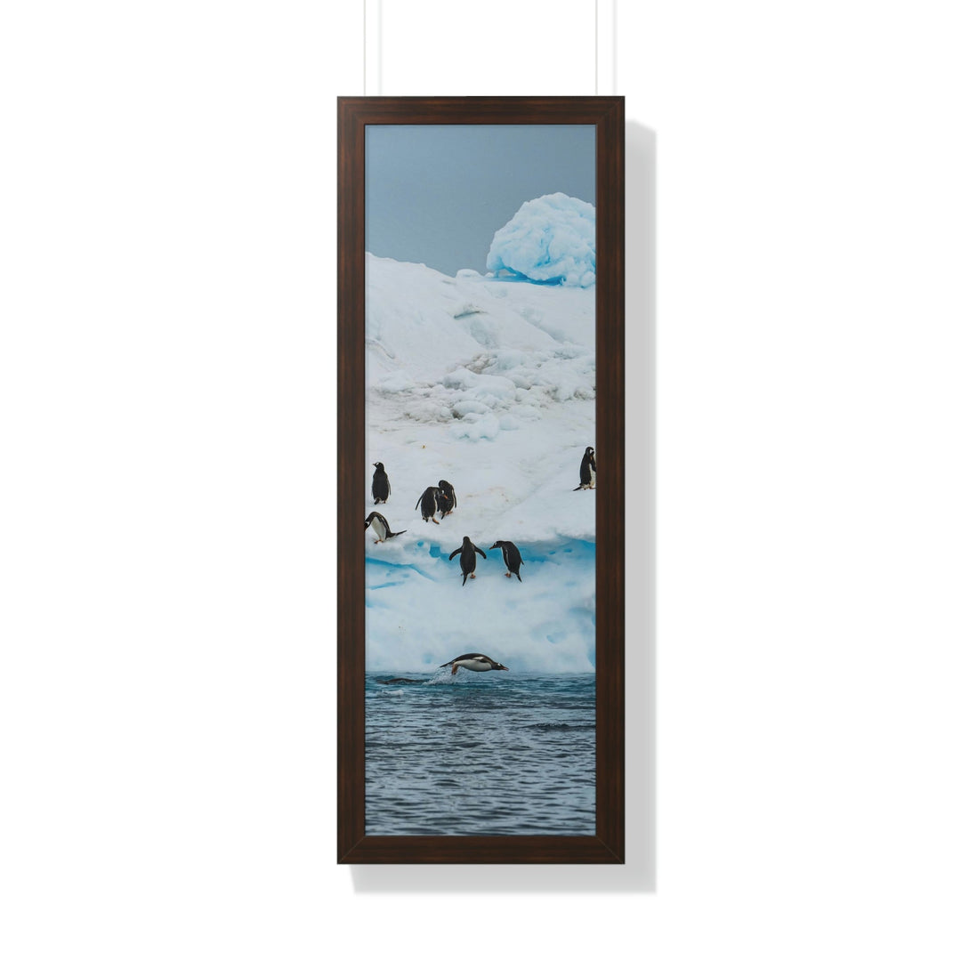 Porpoising Penguin - Framed Print - Visiting This World