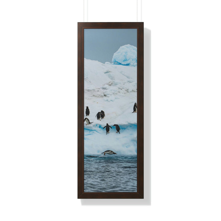 Porpoising Penguin - Framed Print - Visiting This World