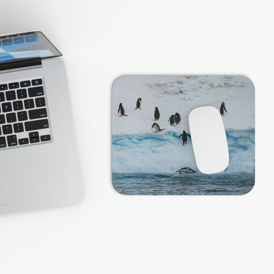 Porpoising Penguin - Mouse Pad (Rectangle) - Visiting This World