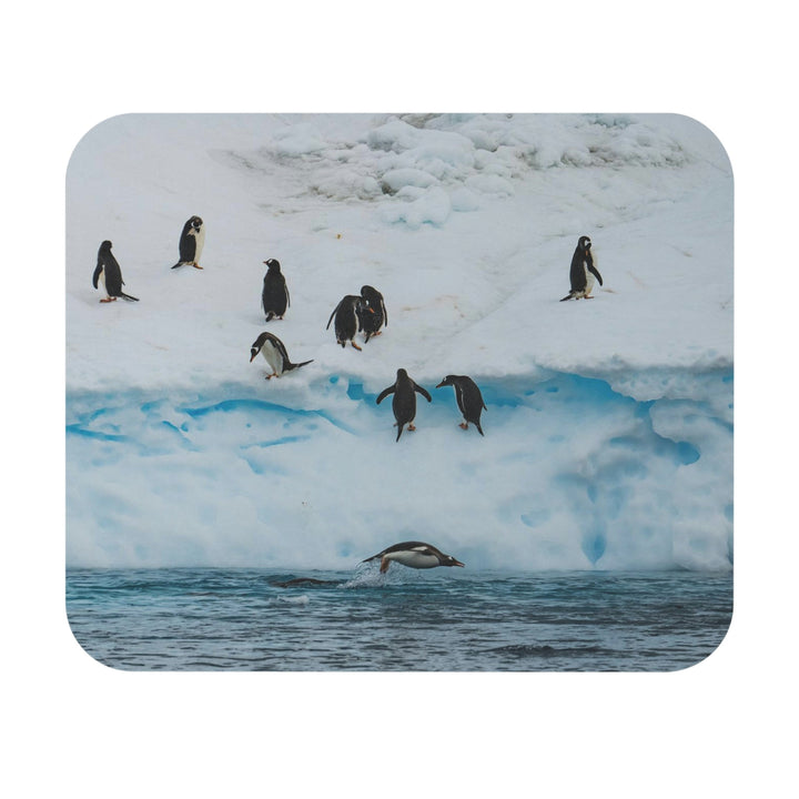 Porpoising Penguin - Mouse Pad (Rectangle) - Visiting This World