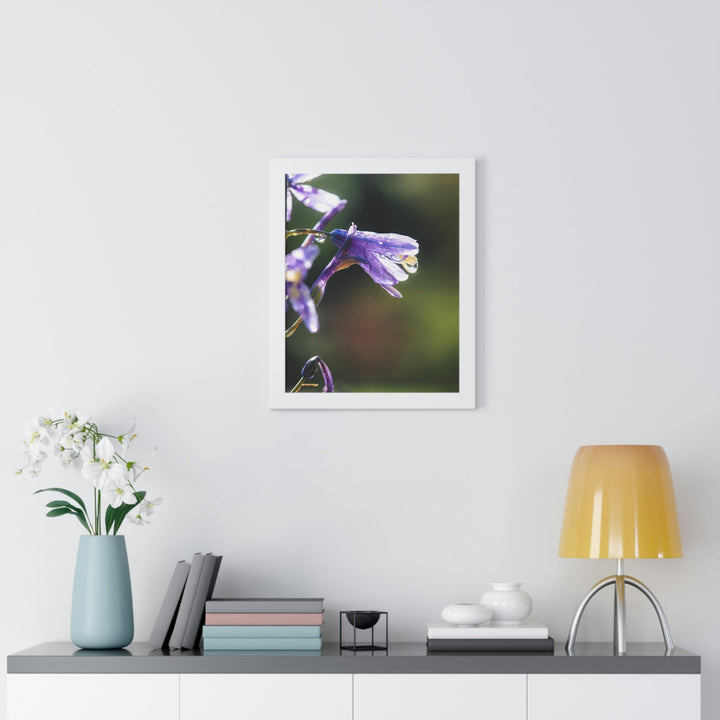 Purple Droplets - Framed Print - Visiting This World