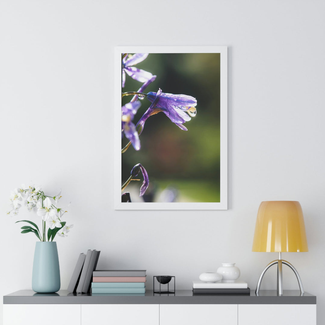 Purple Droplets - Framed Print - Visiting This World