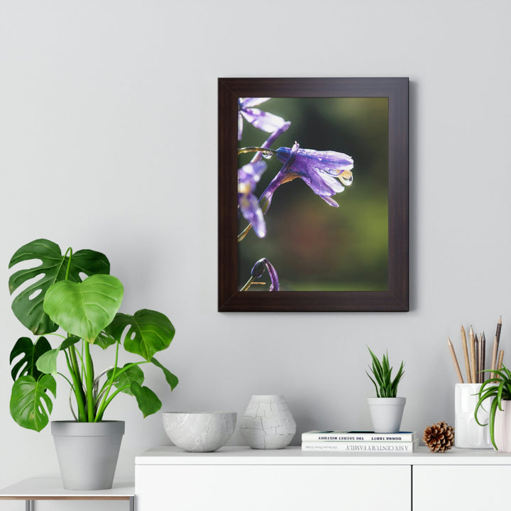 Purple Droplets - Framed Print - Visiting This World