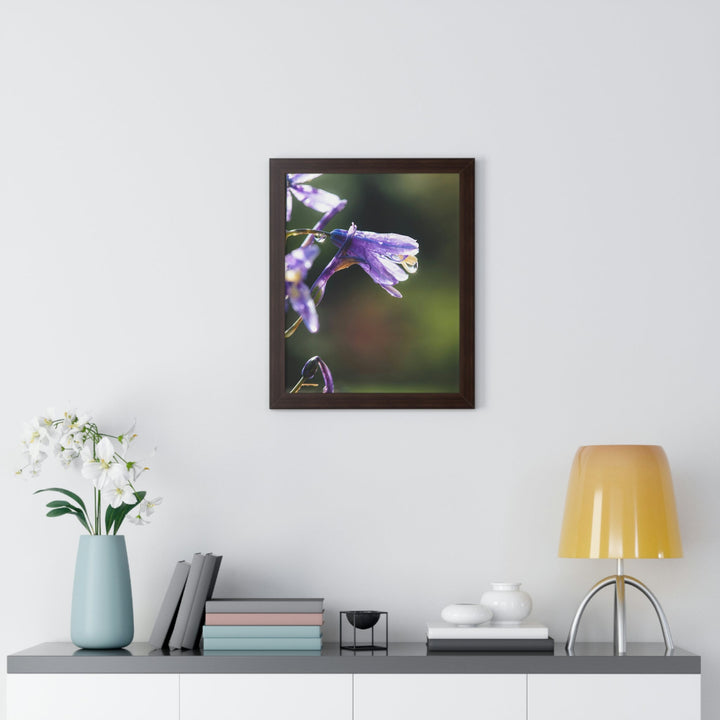 Purple Droplets - Framed Print - Visiting This World